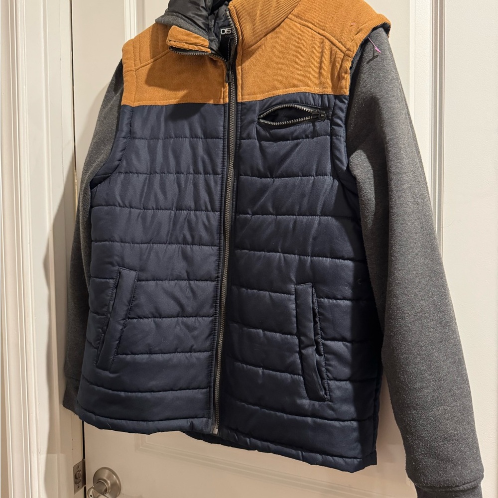 Men's Two-Tone Quilted Jacket size medium